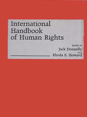 cover image of International Handbook of Human Rights